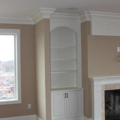 Living Room Built-In Bookcases